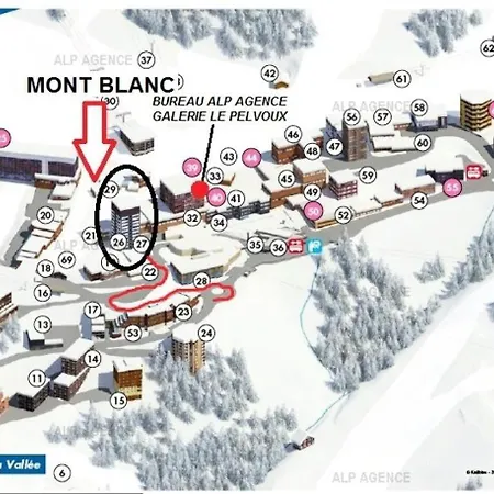 Apartment Le Mont Blanc - 3 Pieces 6/7 Pers - Wifi - Le Mont-blanc 152mb - Plagne Centre Mae-1504 *